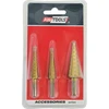 AW-Tools AWTOOLS LAIPTINIS GRĄŽTAS HSS-TIN / RINKINYS 3vnt. 3-12mm / 4-12mm / 4-20mm