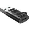 AWEI Adapteris CL-13 USB-C/USB-A juodos spalvos