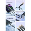 AWEI CL-228 usb-c/lightning/mico 3in2 kabelis juodos spalvos