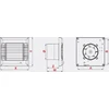 AWENTA A-MATIC vonios ištraukimo ventiliatorius Awenta WM100R fi100mm 98m3/h 10W 230V su automatiniu užraktu balta