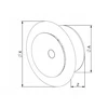 AWENTA Įpučiamasis anemostatas Awenta AMN125 fi125mm metalinis baltas