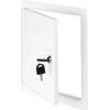 AWENTA apžiūros durys Awenta DM93Z 400x400mm su spyna, metalinės, baltos spalvos