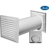 Ventiliatorius AWENTA Awenta CM100 Cozy Move 4in1 ventiliacijos komplektas su baltu termostatu