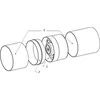 AWENTA Awenta WKA fi125 kanalinis ventiliatorius 205m3/h 16W 230V su laikmačiu baltas WKA125T