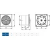 AWENTA Awenta WZ125 Silence vonios ventiliatorius fi125mm 13.5W 175m3/h 230V baltas