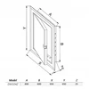 AWENTA Revizijos durelės Awenta DM104Z 650x650mm metalinės baltos