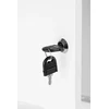 AWENTA apžiūros durelės Awenta DM81 140x140mm su spyna, metalinės, baltos