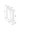 AWENTA Revizijos durelės Awenta DM91Z 300x300mm metalinės su užraktu baltos