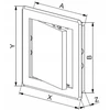 AWENTA Revizijos durelės Awenta DT25 150x250mm plastikinės baltos