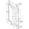 AWENTA Revizijos durelės ant lubų 400x400 kartonas-gipsas 25mm