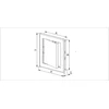 AWENTA Plastikinės revizinės durelės 150x200 satininis sidabras Awenta DT11SS