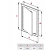 AWENTA Plastikinės revizijos durelės 200x300 rudos Awenta DT14BR