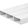 AWENTA Vėdinimo kanalas KP75-10 75x150mm plokščias baltas 1m