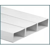 AWENTA Vėdinimo kanalas KP75-10 75x150mm plokščias baltas 1m