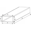 AWENTA Vėdinimo kanalas KP75-10 75x150mm plokščias baltas 1m