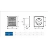 AWENTA Klasikinis vonios ventiliatorius fi100 68m3/h 14W 230V baltas Awenta WC100