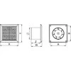 AWENTA Klasikinis vonios ventiliatorius fi100 68m3/h 14W 230V baltas Awenta WC100