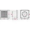 AWENTA Klasikinis vonios ventiliatorius fi100 68m3/h 14W 230V baltas Awenta WC100