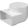 AWENTA Alkūnė jungiamoji KP75-23 75x150mm fi125mm 90 laipsnių balta