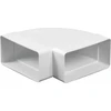 AWENTA Alkūnė KP75-24 75x150mm 90 laipsnių horizontali plokščia balta