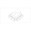 AWENTA Horizontali plokščia alkūnė 60 x 204mm 90° (KP204-24/90)