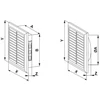 AWENTA Vėdinimo grotelės 140x140 satinas Awenta T61SS