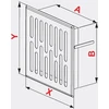 AWENTA Vėdinimo grotelės Awenta M01OC 100x140mm MSoc. cinkuota