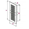 AWENTA Vėdinimo grotelės Awenta T20 9x25 TŻ balta