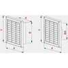 AWENTA Vėdinimo grotelės Awenta T59A 140x210mm baltos