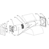 Sienoje montuojamas rekuperatorius HRV100 Awenta D100mm baltas