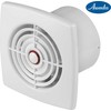 AWENTA Retis vonios ventiliatorius 90m3/h 14W 230V su drėgmės jutikliu ir laikmačiu, baltas Awenta WR100H
