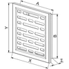 AWENTA ventiliacijos grotelės 140x140 nerūdijančio plieno Awenta MN1N