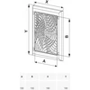 AWENTA ventiliacijos grotelės Awenta Exclusive TX TX8 baltos