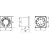 AWENTA Ventiliatorius Awenta Fabio WFB125H vonios ventiliatorius 13W fi125mm su laikmačiu ir drėgmės jutikliu balta spalva
