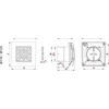 AWENTA Ventiliatorius Awenta WPAB110ZT Pulsar vonios ventiliatorius fi100mm 110 m3/h 9W 230V su laikmačiu ir atbuliniu vožtuvu, balta