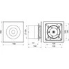 AWENTA Ventiliatorius Vonios kambario ventiliatoriaus kilpa Awenta WL100H fi100mm 42/70m3/h 4/6W 230V su drėgmės jutikliu balta