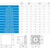 AWENTA Ventiliatorius Vonios kambario ventiliatorius Escudo Awenta WES125H fi125mm 175m3/h 18W 230V su drėgmės jutikliu ir laiko delsa sidabrinis
