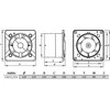 AWENTA Vonios kambario ventiliatorius Trax Awenta WTI125H fi125mm 150m3/h 18W 230V su drėgmės jutikliu ir inox laiko jungikliu