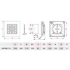 AWENTA Pulsar Awenta WPAB110ZEC baltas ištraukiamasis ventiliatorius