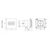 AWENTA Pulsar Awenta WPCB110ZH baltas ištraukiamasis ventiliatorius