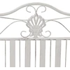 Sodo suolas 2 -Seater 103,5 x 59 x 89 cm Plienas Antikinė balta