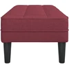 suoliukas su pagalve Vyno raudona 113 x 57 x 39 cm audinys