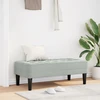 suoliukas su pagalve Šviesiai pilka 113 x 57 x 39 cm Aksomas