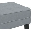 suoliukas su pagalve Šviesiai pilka 113 x 57 x 39 cm audinys