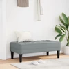 suoliukas su pagalve Šviesiai pilka 113 x 57 x 39 cm audinys