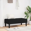 suoliukas su pagalve Juoda 113 x 57 x 39 cm audinys