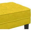suoliukas su pagalve Geltona 113 x 57 x 39 cm Aksomas