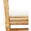 Sodo suolas su pagalve Ruda 110 x 38 x 65cm bambukas