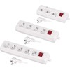 AW-Tools AWTOOLS NAMŲ pratęsimo kabelis, Baltas, 5 LIZDAI, 5,0 m, SU ĮŽEMINIMU, JUNGIKLIU