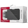 AXAGON GaN sieninis įkroviklis, 3x prievadas (USB-A + 2x USB-C), PD3.0/PPS/QC4+/SFC2.0/AFC/SCP/FCP/Apple, 100W | ACU-DPQ100